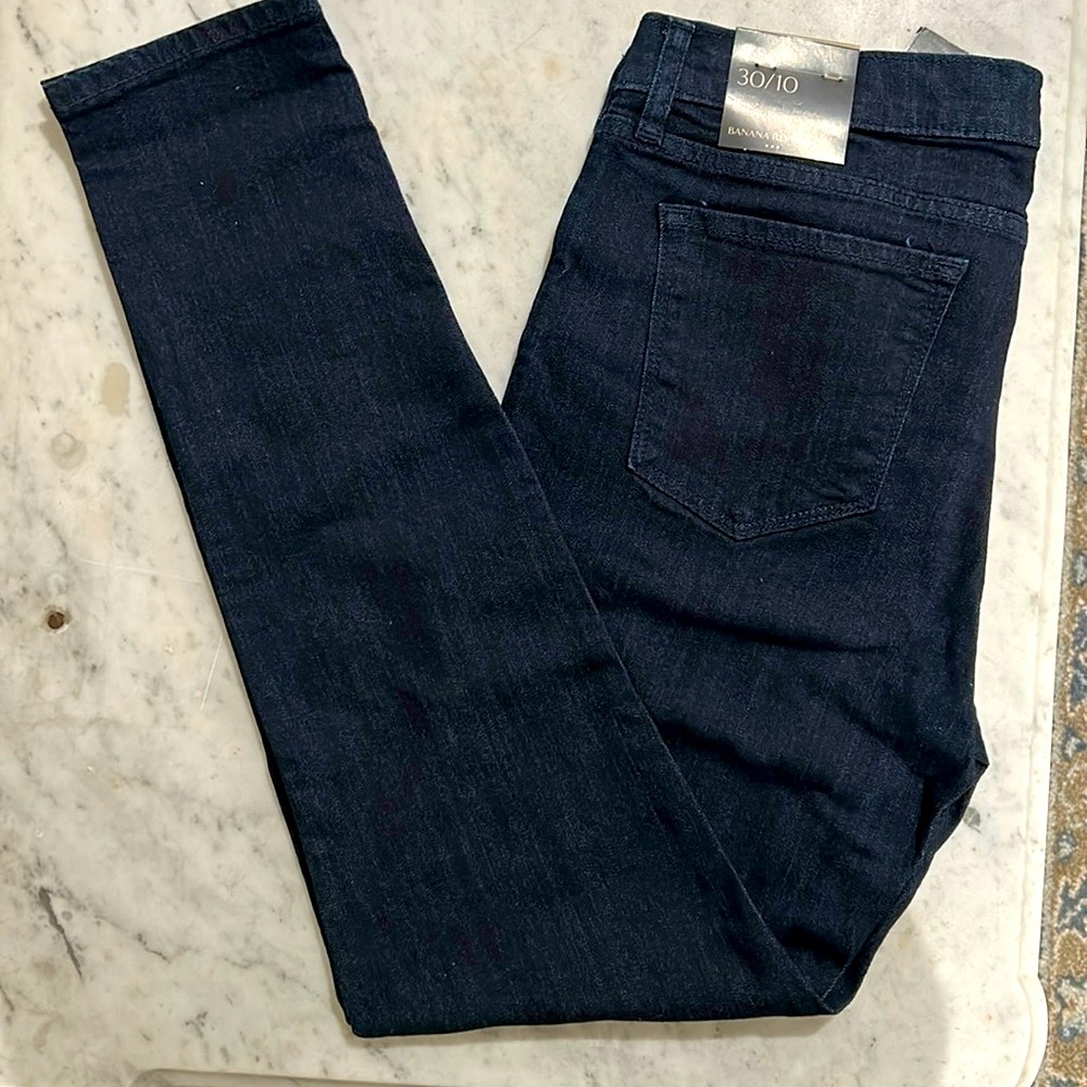 Banana Republic Mid-Rise Skinny Jeans-Dark Rinse 30 W x 29 L